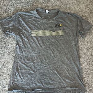 2017 Tour de France map back racing cycling bike race t shirt elevations XXL/L